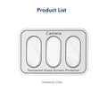 Estuche Transparente Para Accesorios De Meta Quest 3, Cubierta Protectora Para Auriculares VR, Protector De Lente De Cámara, Cristal Templado Para Quest3