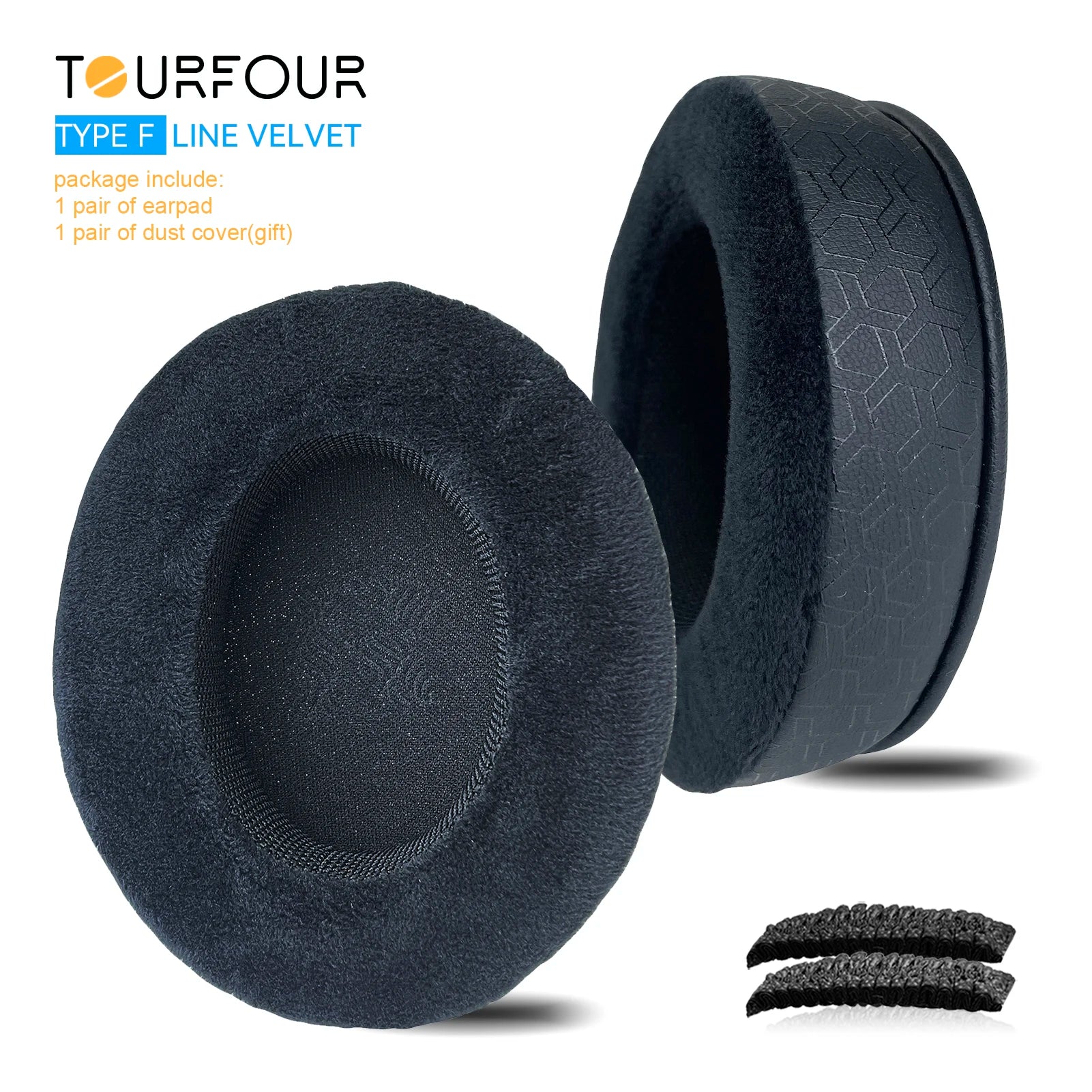 TOURFOUR Replacement Earpads for Audio Technica ATH-M50x,M50xBT,M40x,M30x,M20x,MSR7 Headphones Ear Cushion Sleeve Earmuffs