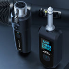 XLR Transmitter and Receiver Microphone Wireless System Wireless Mic Adapter for Audio Mixer Dynamic Mic Electric Guitar Bass
