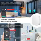 Tuya ZigBee Smart Key Switch Control Remoto Inalámbrico Interruptor Inteligente de Enlace Multiescena Alimentado por Batería Automatización
