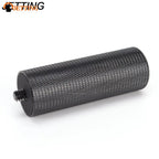 Estabilizador de cámara réflex digital DSLR con agarre de mano de mango de metal negro de 1/4'' para linterna LED. Tamaño del mango de metal: 7,5 x 2,5 x 2,5 cm