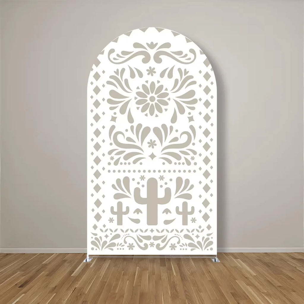 Mocsicka 2-Sided Arch Cover Mexican Fiesta Party Decoration Backdrop Baby Shower Arch Wall Kids Birthday Party Photo Banner