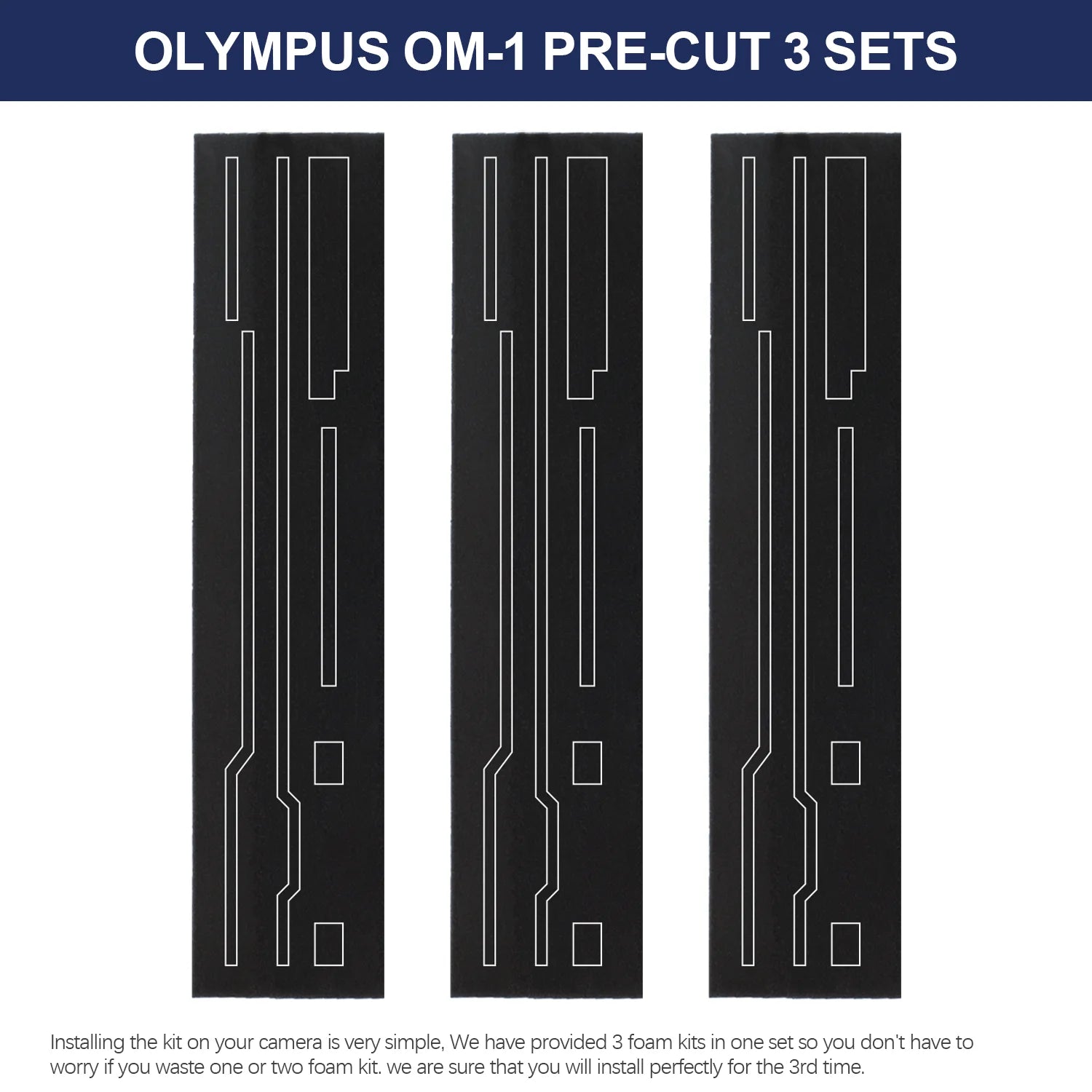 eTone Self Adhesive Light Proof Seal Foam Sponge Custom Repair Kits for Olympus OM-1 OM-2 OM-3 OM-4 Camera Accessories