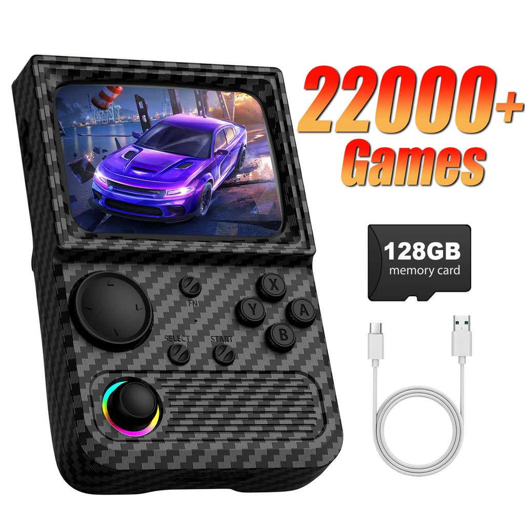 R36T Retro Handheld Game Console 18000+Game EmuEMEC System 3.5'' IPS Screen Wi-Fi Multiplayer Portable Pocket Video Console