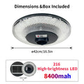  Waterproof Solar UFO Light Outdoor LED Post Lamp for Patio, Yard & Pathway