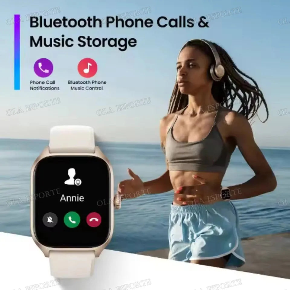 New Double Strap Smart Watch 1.75" AMOLED Screen Voice Assistant Bluetooth Call Men Women Smartwatch Heart Rate Sleep Monitoring