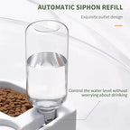 Automatic Double Dog and Cat Bowl-Pet Feeders and Food Bowl Set Suitable for Cats and Dogs Drinking Pet Bowl Moisture-proof New