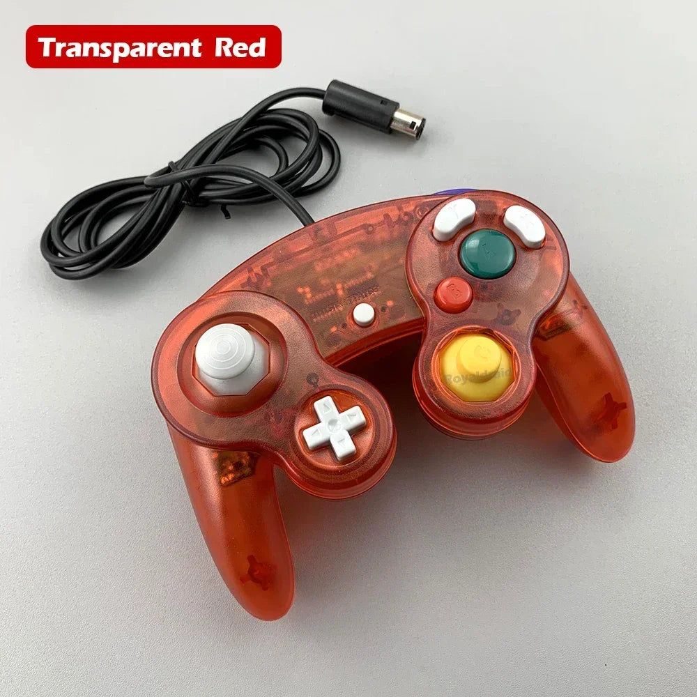 Mando con cable multicolor para consola NGC Mando Joypad para GameCube NGC Joystick clásico Mando para consola de juegos retro Accesorios