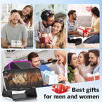 Magnetic Induction Speaker Phone Stand Wireless Bluetooth Phone Holder Amplifier Portable Desk Speaker RGB Light 5000mAh Battery