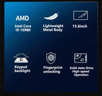 Portátil LENO de 15.6" Intel Core i9 10980HK Windows 11 Pro Ordenador Portátil PC Oficina Estudio 32GB RAM 512GB 1TB 2TB SSD