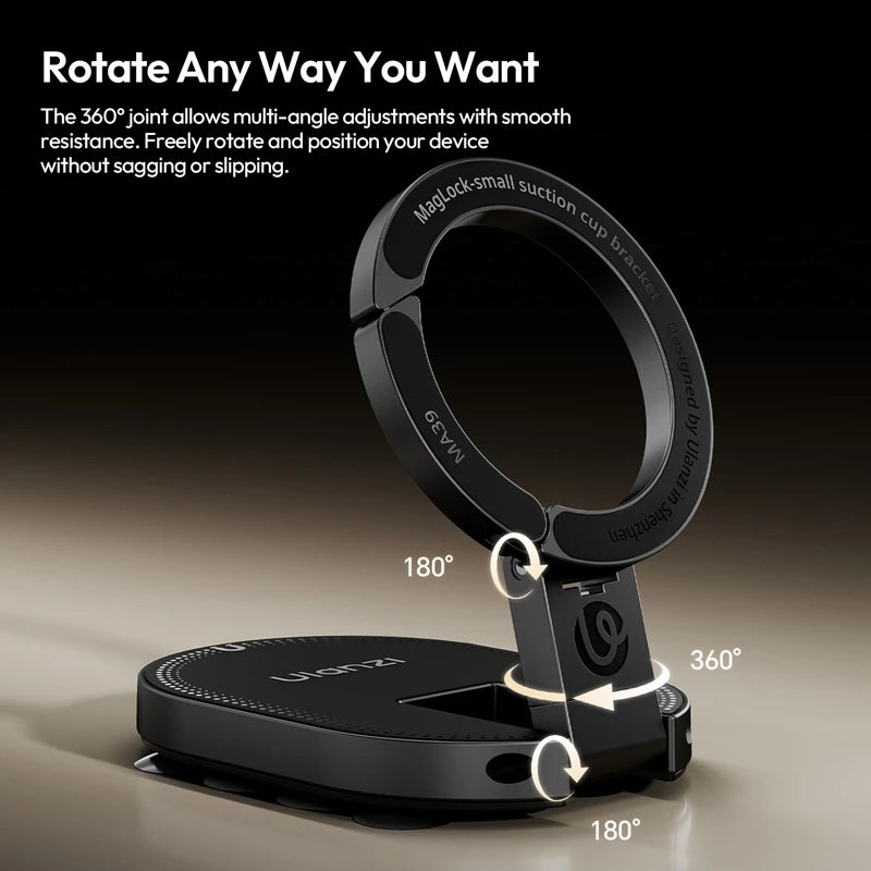 Ulanzı MA39 MagLock Suction Cup Phone Suction Mount Magnetic Phone Holder Desktop Stand for Iphone 17 16 15 Android Vlog Live