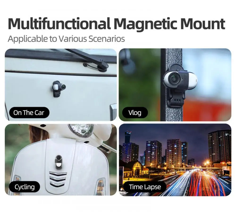 Marco horizontal magnético para Insta 360 GO 3 GO 3S Adaptador vertical Protector Borde fijo Soporte Accesorios de montaje