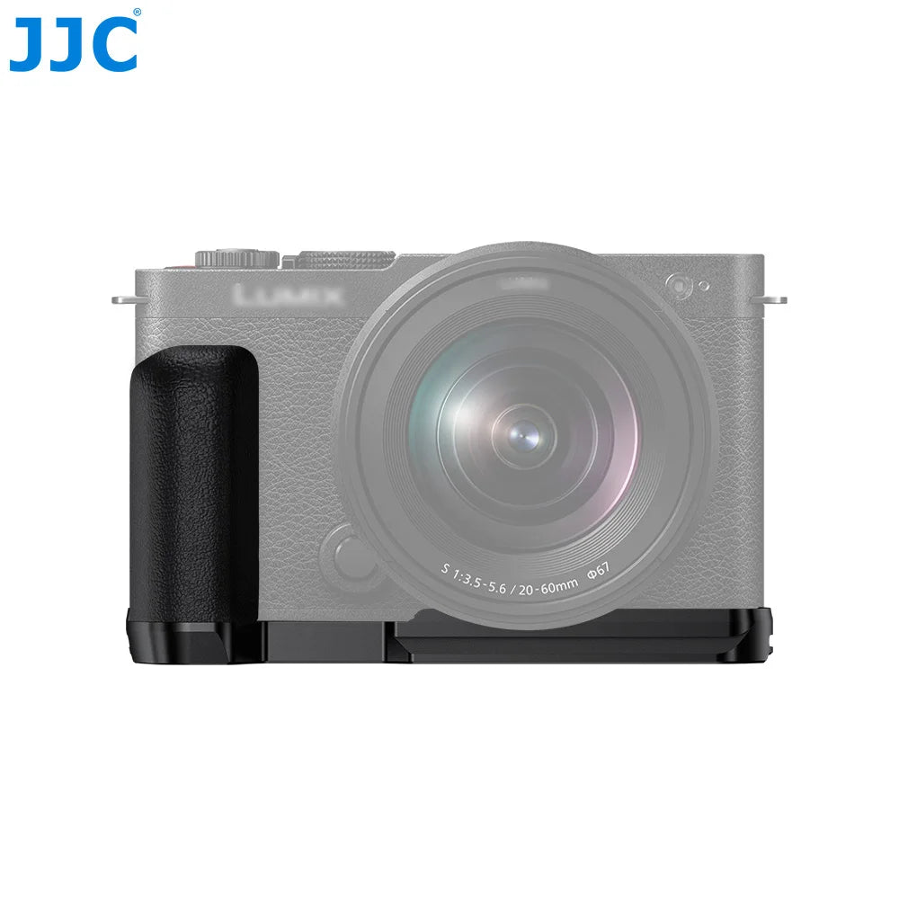 JJC L-Shape Bracket Handle for Panasonic Lumix S9 Camera with Built-in Arca Quick Release Plate S9 Camera Accessories