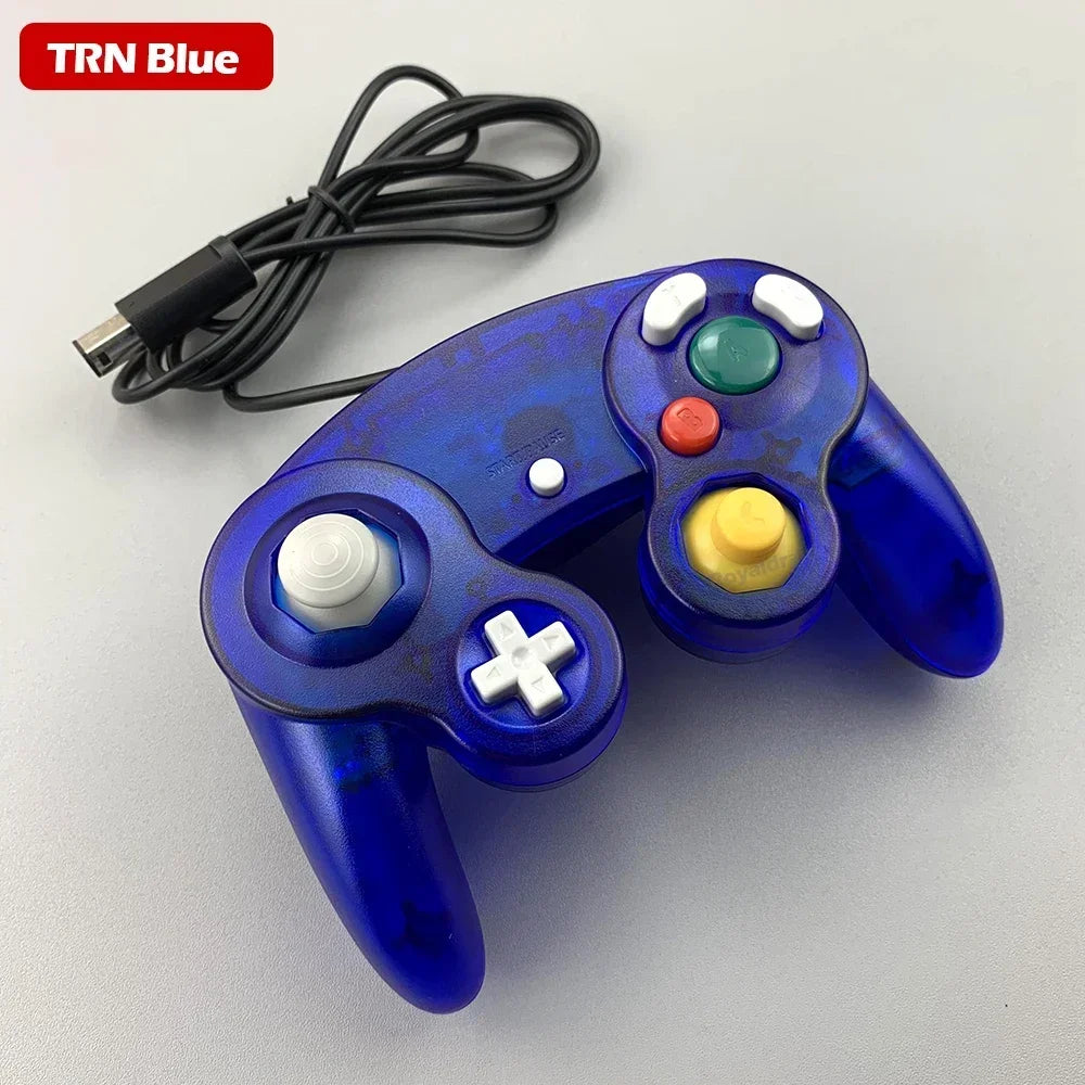 Mando con cable multicolor para consola NGC Mando Joypad para GameCube NGC Joystick clásico Mando para consola de juegos retro Accesorios