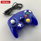 Mando con cable multicolor para consola NGC Mando Joypad para GameCube NGC Joystick clásico Mando para consola de juegos retro Accesorios