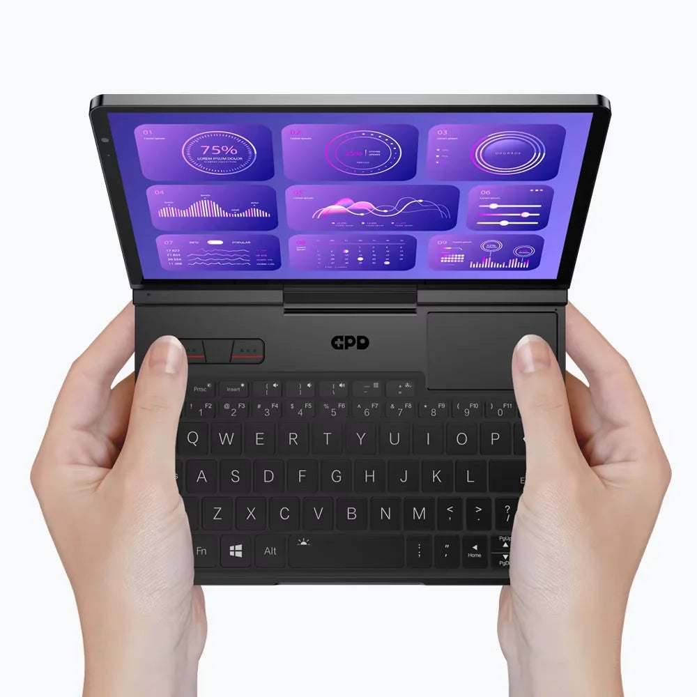 ¡Nueva versión 2025! GPD Pocket 4 de 8,8 pulgadas con AMD AI 9 HX 370, 64 GB de RAM, 2 TB NVMe, resolución 2.5K y tasa de refresco de 144 Hz, Mini Portátil para Gaming