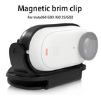 For Insta360 GO3 /GO 3S/GO2 Easy Clip Hat Clip Quick Release Clamp Magnetic Frame Fixed Mount Bracket Thumb Camera Accessories