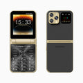 SERVO i16 PRO MAX Flip Mobile Phone 4 SIM Standby Speed Dial Magic Voice Flashlight Call Recording 2G GSM Button Fold Cellphones