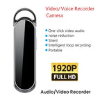 One-Click Digital Voice Recorder Camera 4-256GB Activated Dictaphone 1080P HD Noise Reduction Portable Audio Recording Camcorder