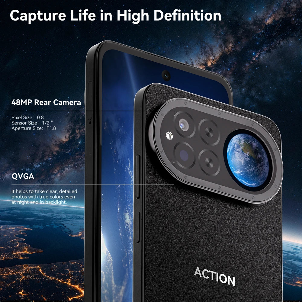 IIIF150 ACTION 15 Global Version Smartphone Helio G81 Massive 5100mAh Battery 48MP Camera 6.67" Display Dual Screen Design