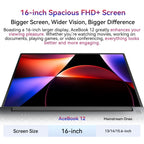 Blackview Acebook 12 Win 11 Pro Laptop 16'' 1920*1200 Display, Intel I5-1030NG7 Notebook, 16GB 512GB, 5000mAh