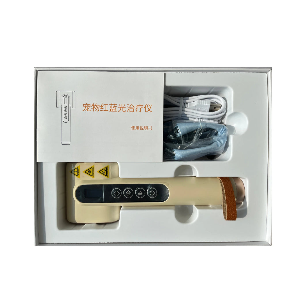 Veterinary LED Laser Therapy Device for Pet Care Red & Blue Light Therapy with UVB Specially Designed for Dogs and Cats