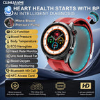 2026 New AI diagnosis Air Pump Smart Watches Accurate Measure Blood Pressure Uric Acid ECG Call NFC Health Airbag Smartwatch Men