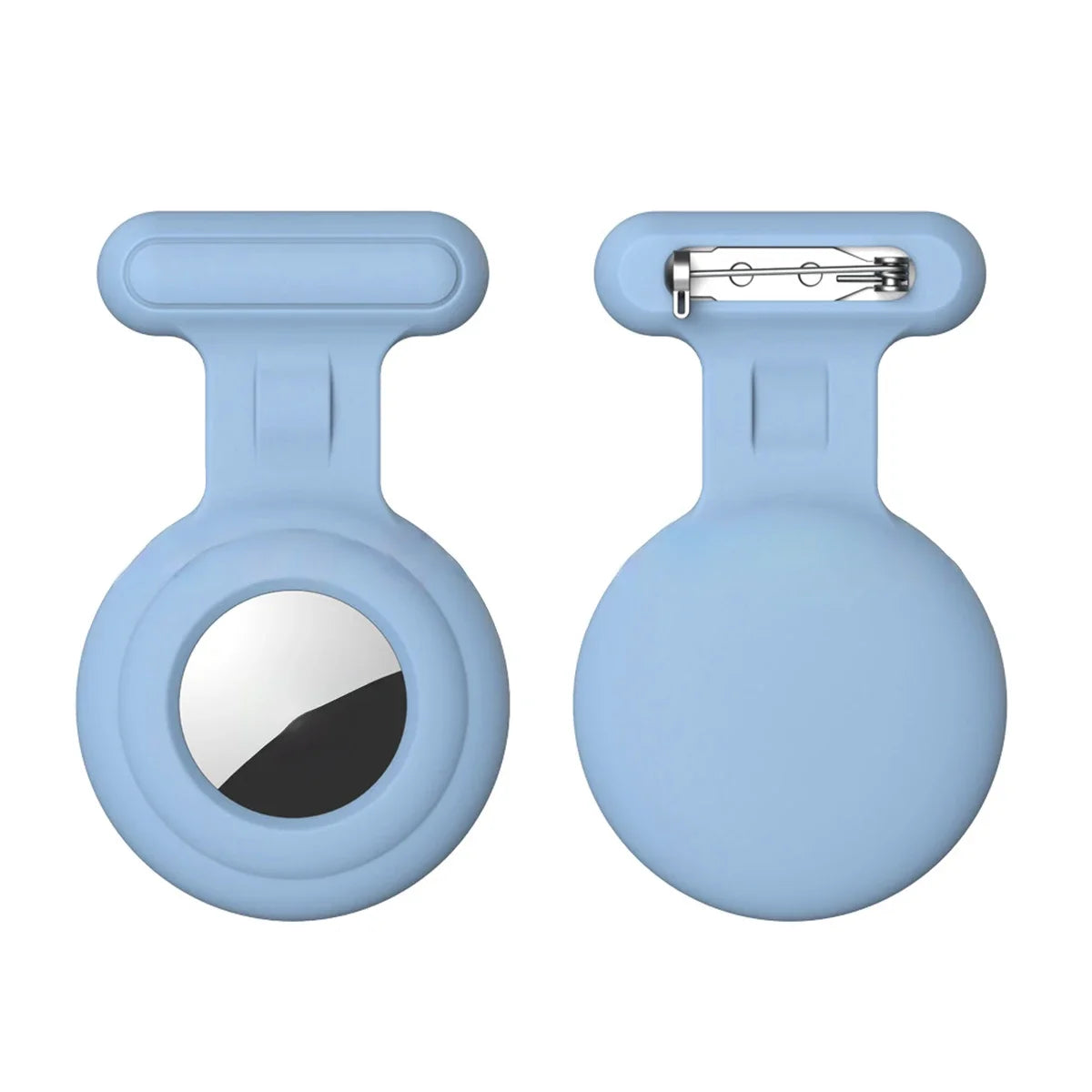 Silicone Air tag Holder Hidden Airtag Holder for Kids GPS Tracker with Brooch Pin, Airtags Clip Child/Elderly/Backpack/Luggage