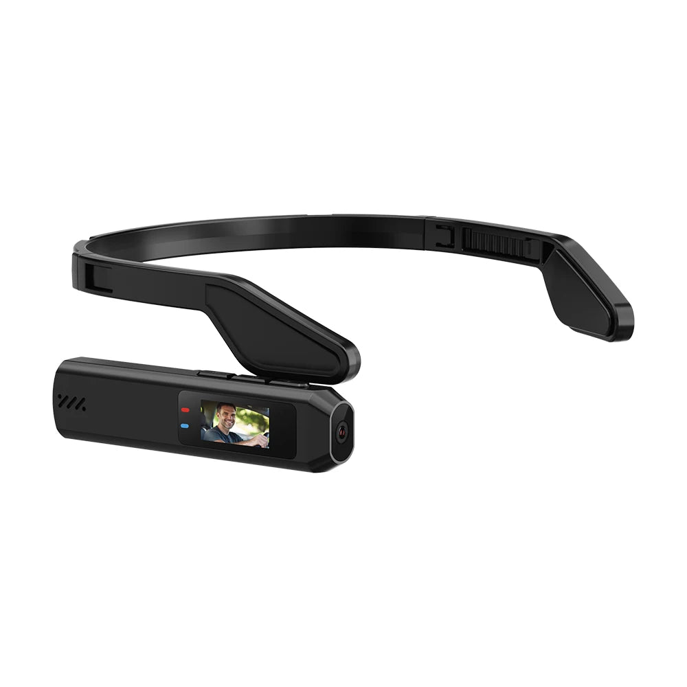 Portable Mini HD 2.7K/60FPS /60FPS Wearable Camera 110°Wide Angle Lens WiFi App Video Camcorder Head Mounted Sports Camera