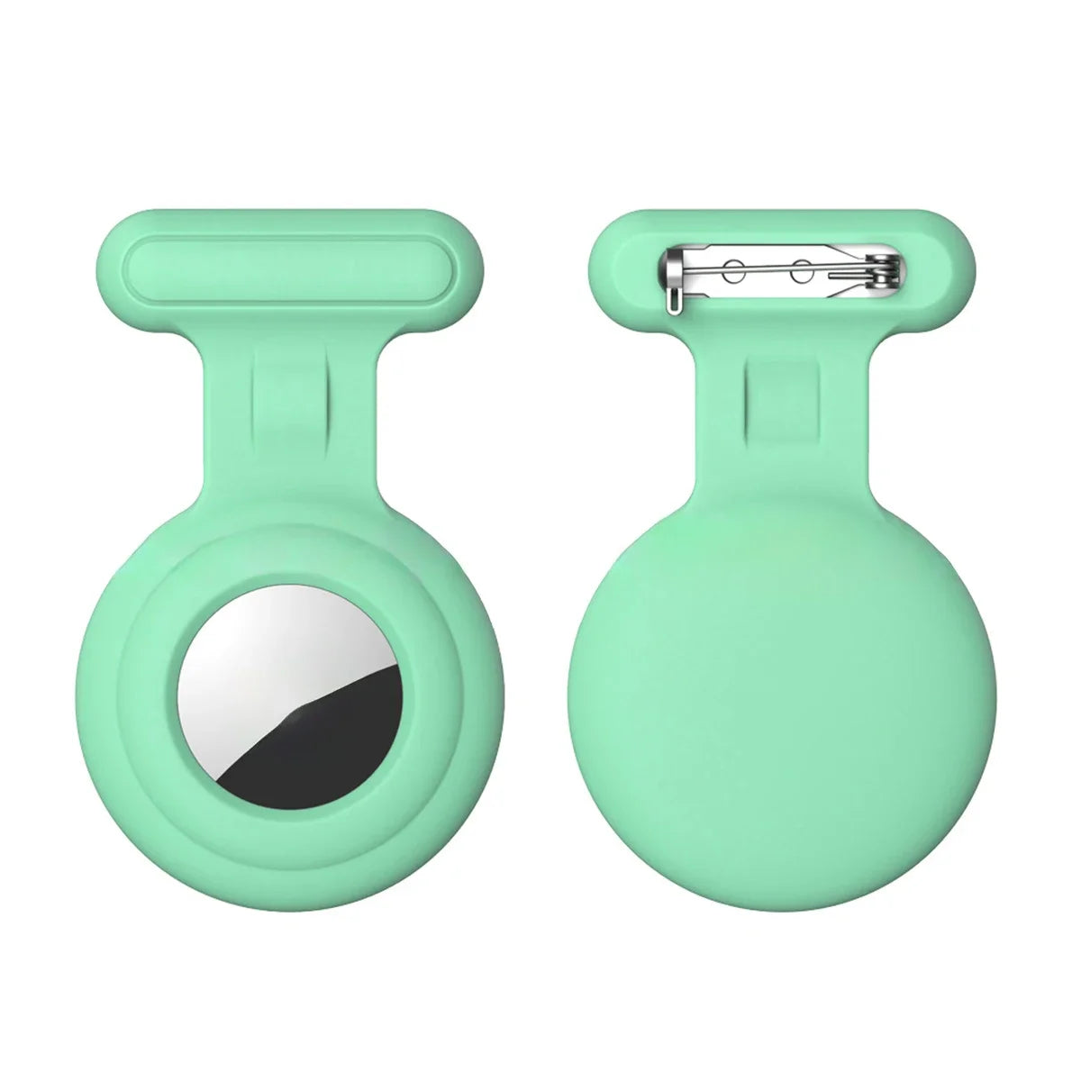 Silicone Air tag Holder Hidden Airtag Holder for Kids GPS Tracker with Brooch Pin, Airtags Clip Child/Elderly/Backpack/Luggage