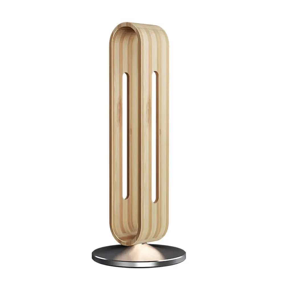 Bamboo Wood Aluminum Headphone Stand.